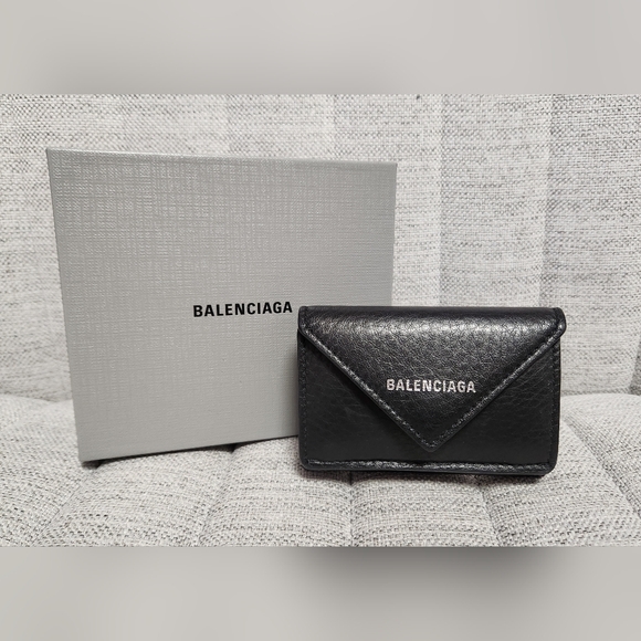 Balenciaga Handbags - BALENCIAGA Papier Trifold leather wallet